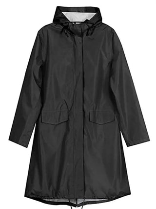Damen Regenjacke Mit Taschen | Lang