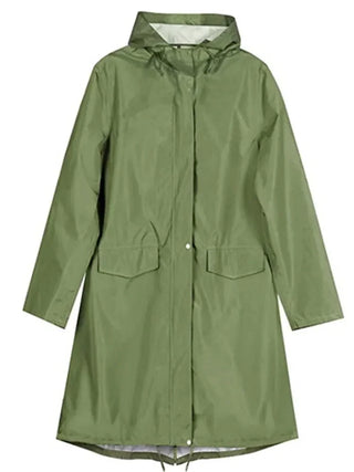 Damen Regenjacke Mit Taschen | Lang
