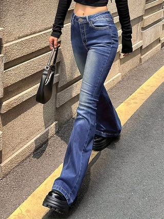 Damen Schlaghose Mit Waschung | Jeans