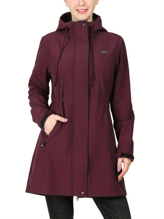 Damen Softshelljacke Lang Geschnitten | Übergangs