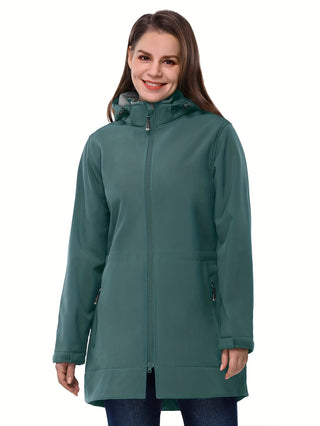 Damen Softshelljacke Lang Geschnitten | Winter