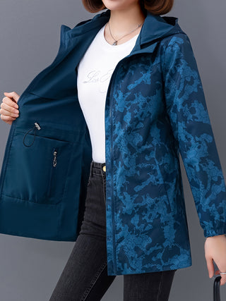 Damen Softshelljacke Mit Camouflagefutter | Übergangs