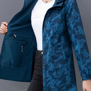 Damen Softshelljacke Mit Camouflagefutter | Übergangs
