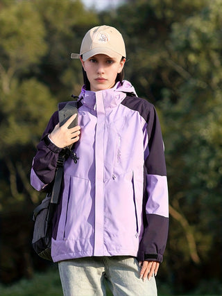 Damen Softshelljacke Mit Colorblock | Ski