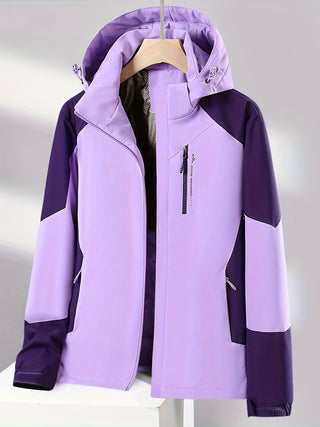 Damen Softshelljacke Mit Kontrastdesign | Ski
