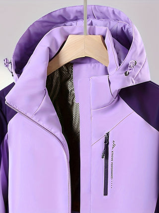 Damen Softshelljacke Mit Kontrastdesign | Ski