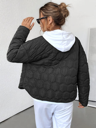 Damen Steppjacke Mit Druckknöpfen | Übergangsjacke