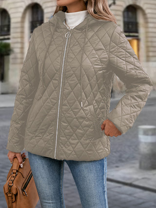 Damen Steppjacke Mit Rautensteppung | Übergangs