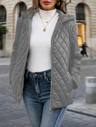 Damen Steppjacke Mit Rautensteppung | Übergangs