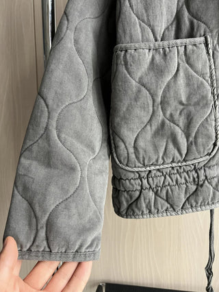 Damen Steppjacke Mit Wellenmuster | Winter