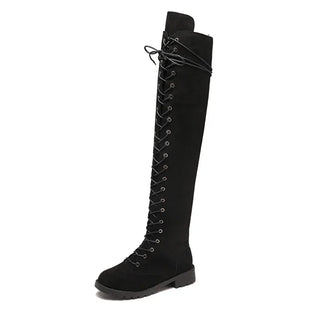 Damen Stiefel Mit Schnürung | Overknee