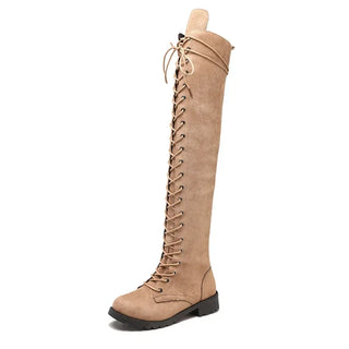 Damen Stiefel Mit Schnürung | Overknee