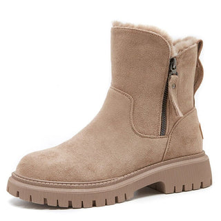 Damen Stiefeletten Mit Chunky Sohle & Zip-Futter
