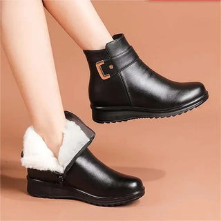 Damen Stiefeletten Mit Schnallenriemen | Winter