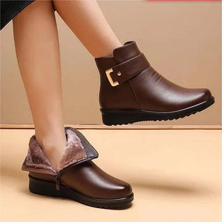 Damen Stiefeletten Mit Schnallenriemen | Winter