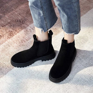 Damen Stiefeletten Mit Zugschlaufen | Plateau