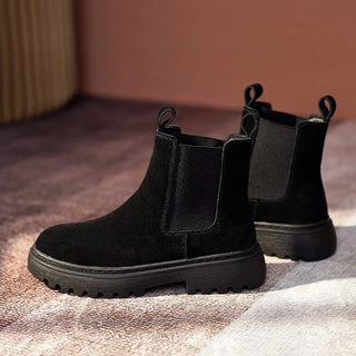 Damen Stiefeletten Mit Zugschlaufen | Plateau