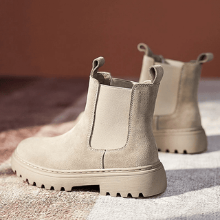 Damen Stiefeletten Mit Zugschlaufen | Plateau