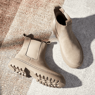 Damen Stiefeletten Mit Zugschlaufen | Plateau