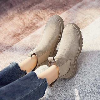 Damen Stiefeletten Mit Zugschlaufen | Plateau
