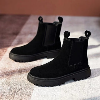 Damen Stiefeletten Mit Zugschlaufen | Plateau