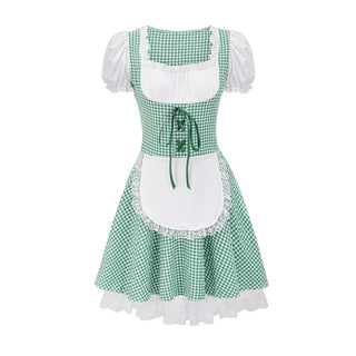 Damen Stilvolles kariertes Oktoberfest-Dirndlkleid | 2025