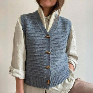 Damen Strickjacke Mit Knebelknöpfen | Ärmellos