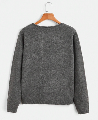 Damen Strickjacke Mit Knöpfen | Bootausschnitt