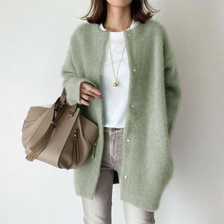 Damen Strickjacke Mit Knöpfen | Oversize