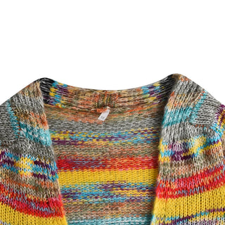 Damen Strickjacke Mit Streifen | Locker