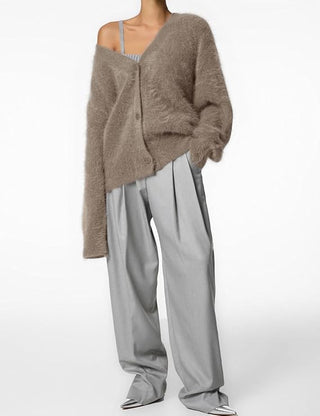 Damen Strickjacke Mit V-Ausschnitt | Locker