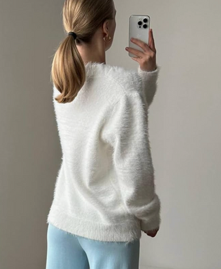 Damen Strickjacke Mit V-Ausschnitt | Locker