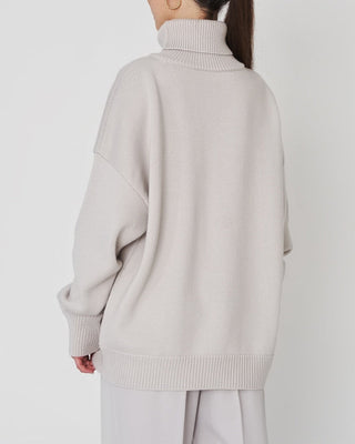 Damen Strickpullover Mit Hohem Rollkragen & Langarm