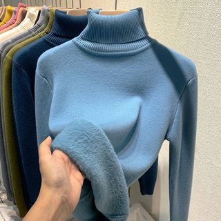 Damen Strickpullover Mit Rollkragen & Langarm