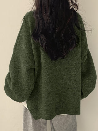 Damen Strickpullover Mit Rundhalsausschnitt
