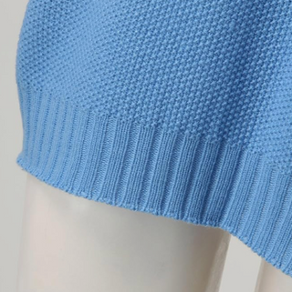 Damen Strickpullover Mit Strukturärmeln & Rundhals