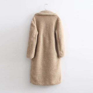 Damen Teddy Mantel Mit Knopfleiste | Winter