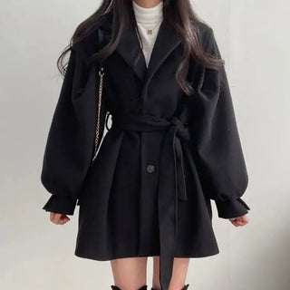 Damen Trenchcoat Mit Ballonärmeln | Abend