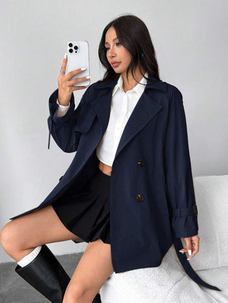 Damen Trenchcoat Mit Gürtel | Regenmantel