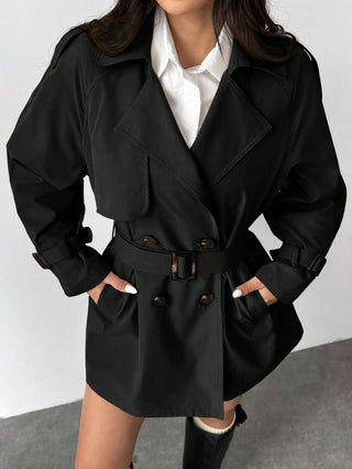 Damen Trenchcoat Mit Gürtel | Regenmantel