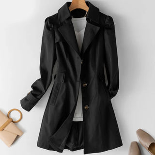 Damen Trenchcoat Mit Knopfleiste | Übergangs