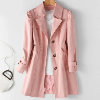 Damen Trenchcoat Mit Knopfleiste | Übergangs