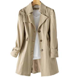 Damen Trenchcoat Mit Knopfleiste | Übergangs