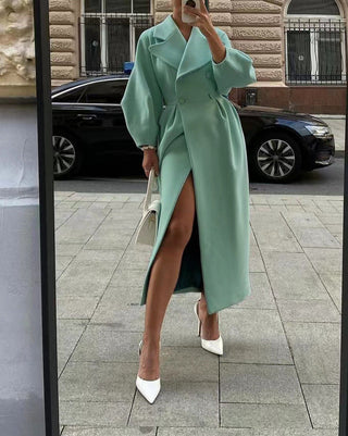 Damen Trenchcoat Mit Oversizekragen | Abend