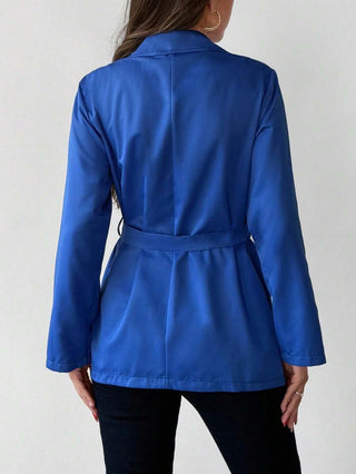 Damen Übergangsjacke Mit Bindegürtel | Lang
