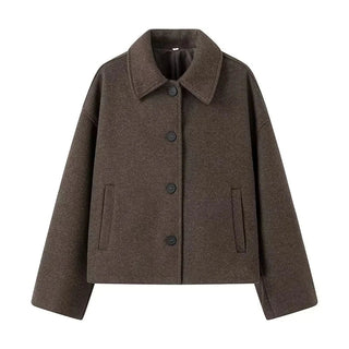 Damen Übergangsjacke Mit Knopfleiste