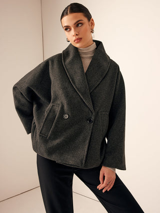 Damen Übergangsjacke Mit Schalkragen | Modern