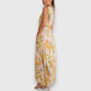 Elisabet | Damen Blumen Sommerkleid | Maxi