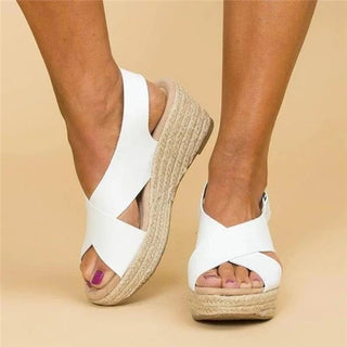 Ellie | Damen Sommer-Plateau-Sandalen