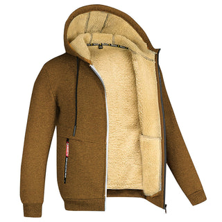Fleecejacke Herren Komplett Gefüttert Mit Kapuze | Winter